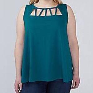 NWT 18/20 Lane Bryant Green Tank Top